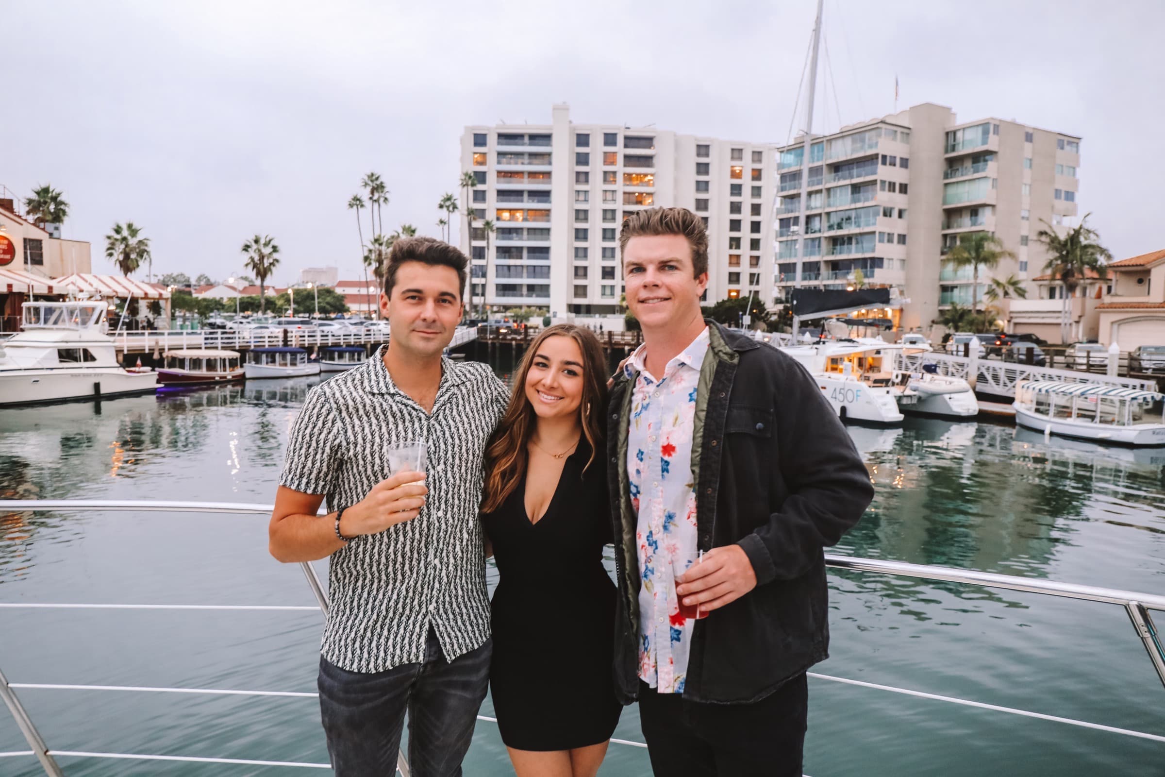 Members on the water at Newport Harbor
